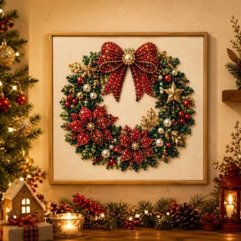 Christmas Pearl Diamond Painting DIY Wall Art Craft Kit