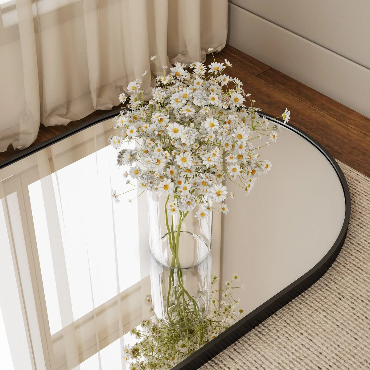 Elegant Arched Free Standing Full Length Mirror For Home Decor
