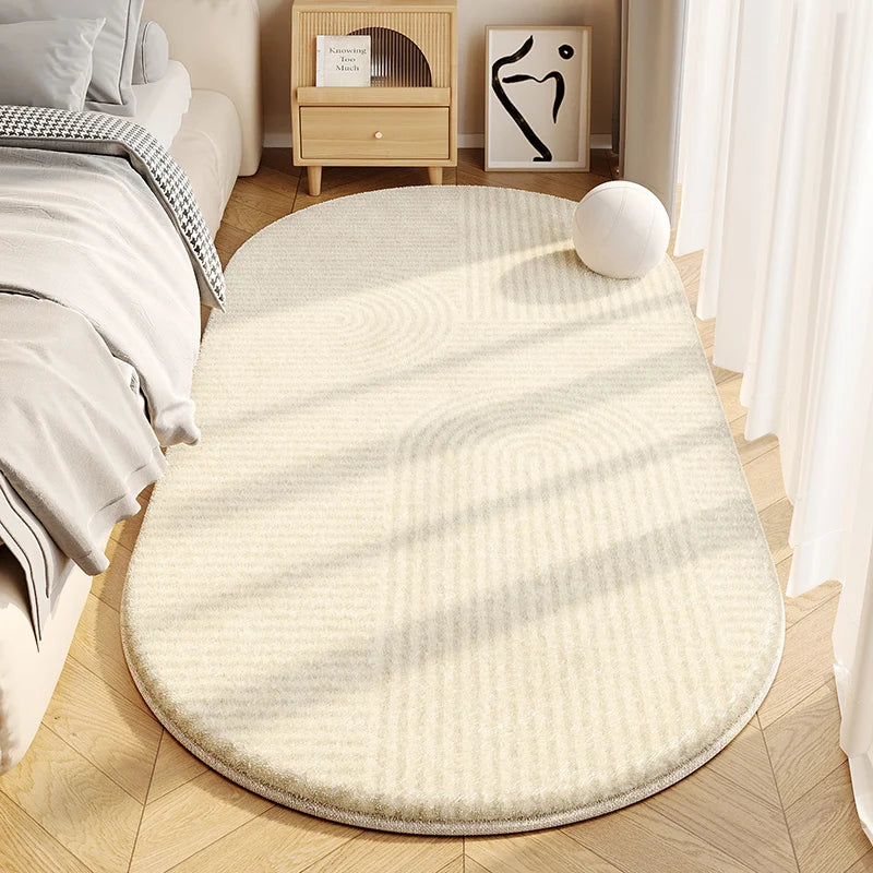 Minimalist Thick Plush Line Carpet For Living Room And Bedroom