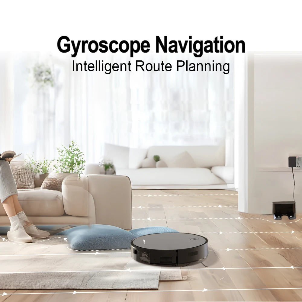 BOAIMORE 6000PA Robot Vacuum Mop Smart Mapping With Self Charging