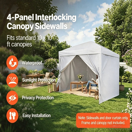 Waterproof Canopy Sidewalls For Pop Up Tents And Vendor Booths