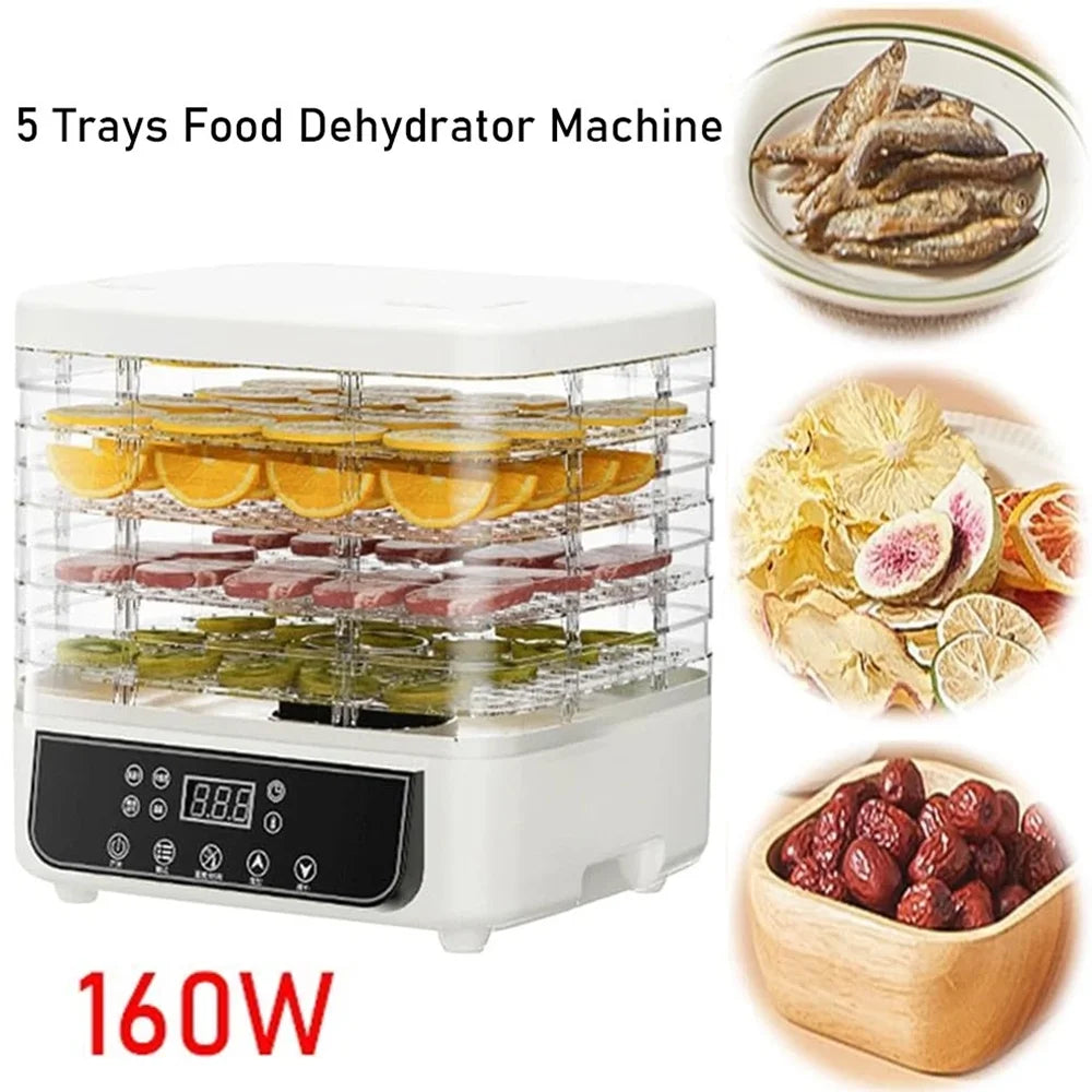 Electric Food Dehydrator With Adjustable Touch Control Panel
