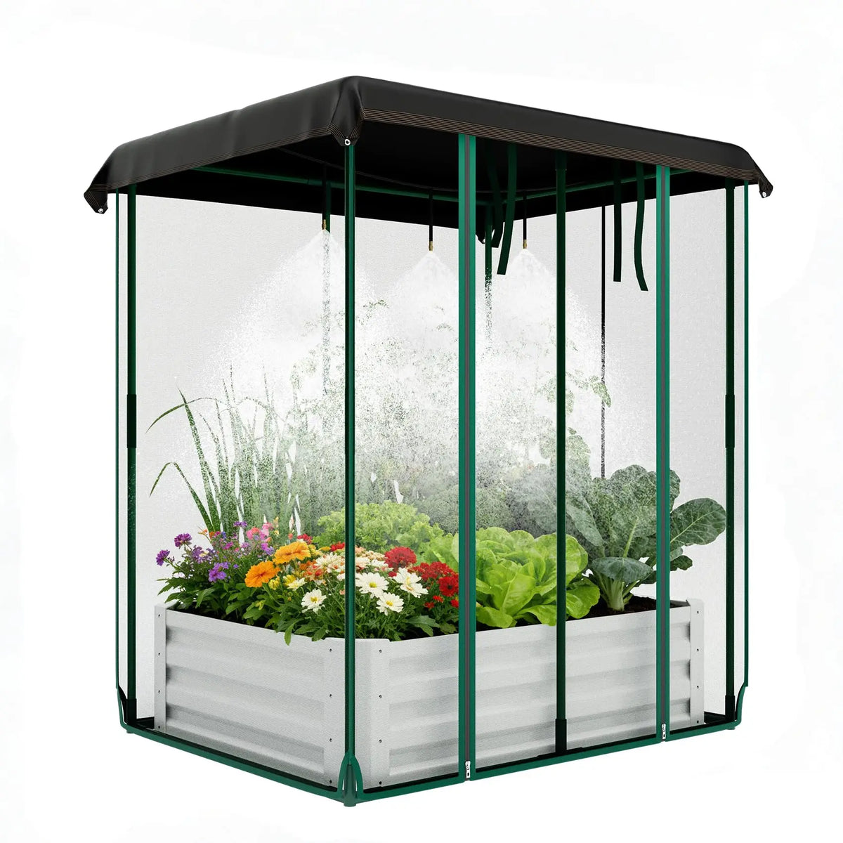 HiMISS 3 In 1 Raised Garden Bed Drip Irrigation Kit