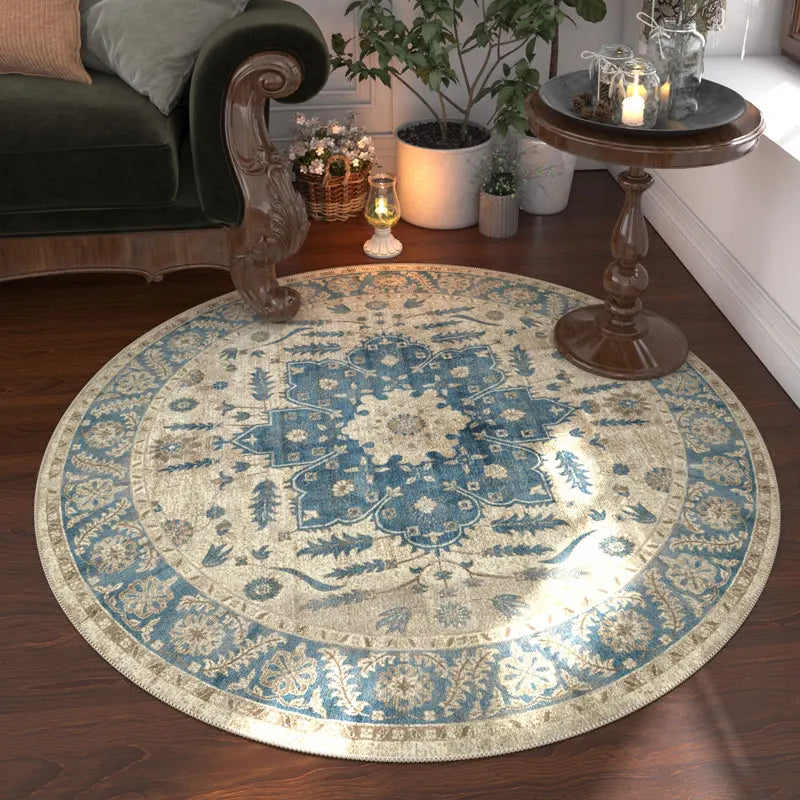Nordic Style Anti Slip Round Carpet Washable Floor Rug Bedroom