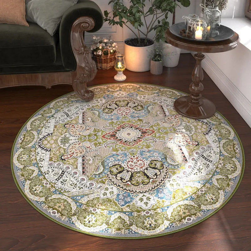 Nordic Style Anti Slip Round Carpet Washable Floor Rug Bedroom