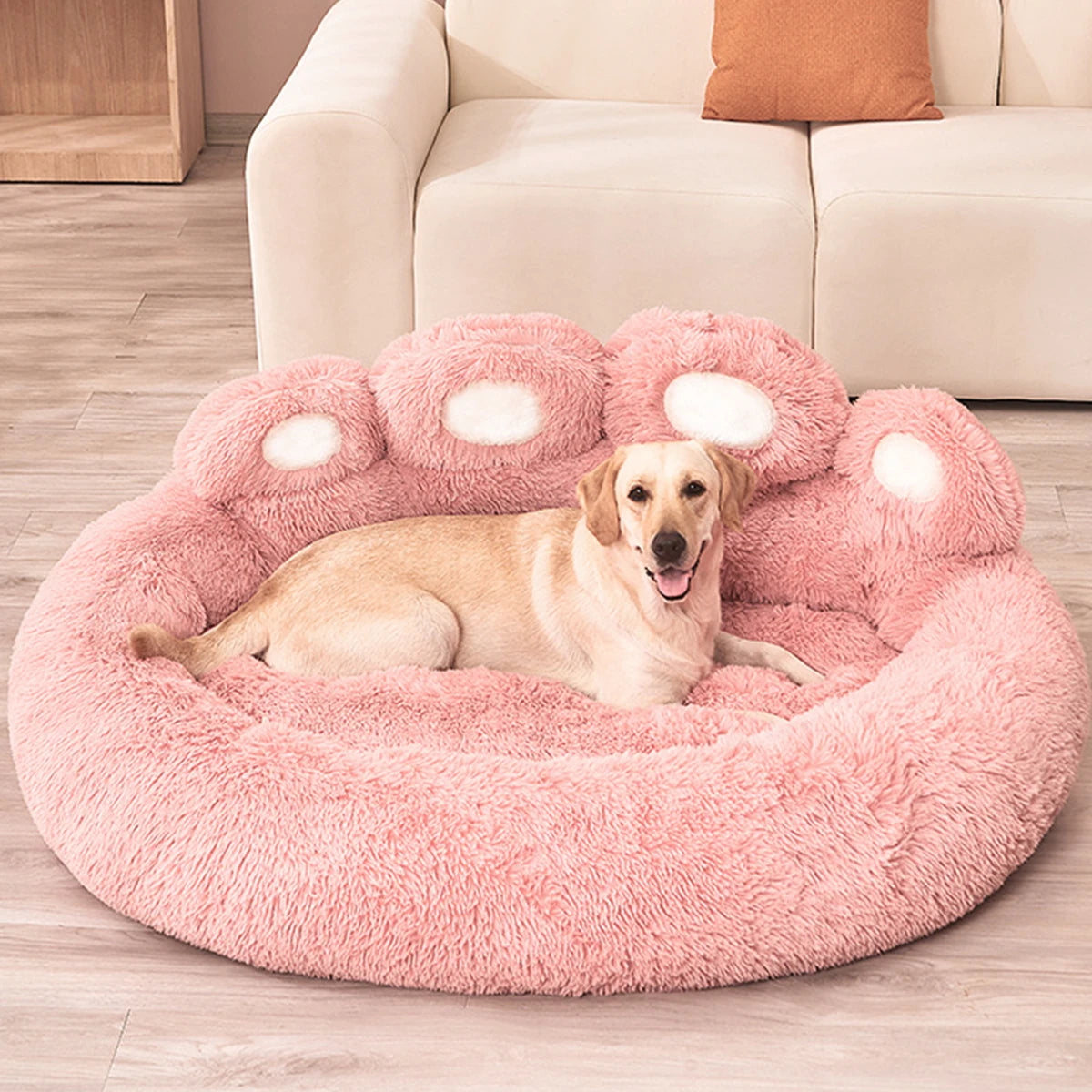 BeiYu Pet Fluffy Warm Dog Bed With Breathable Cushion