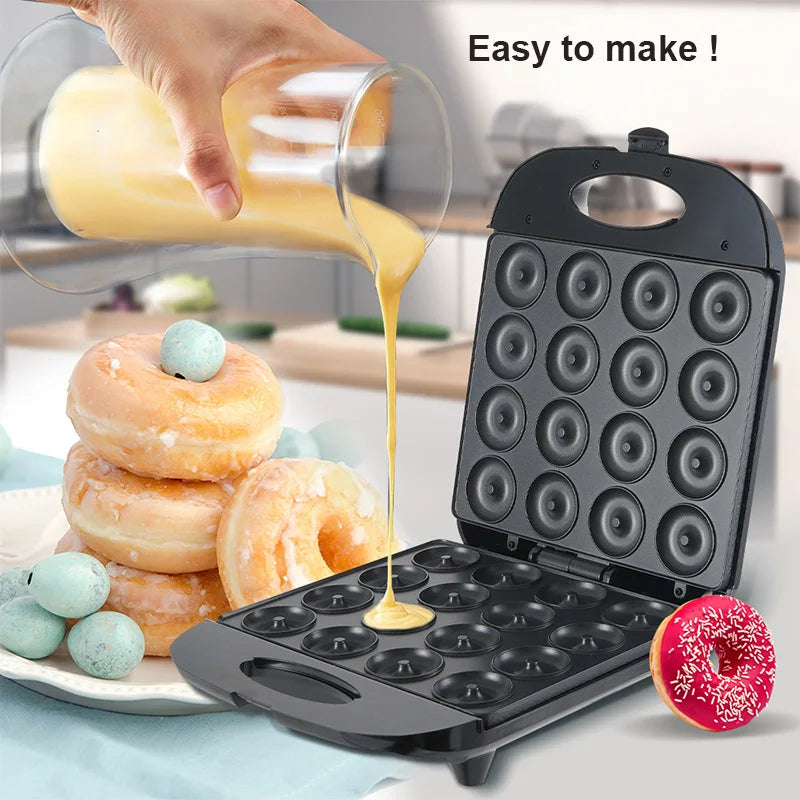 LRUIYUEE Nonstick Double Sided Donut Maker For Quick Breakfast Baking