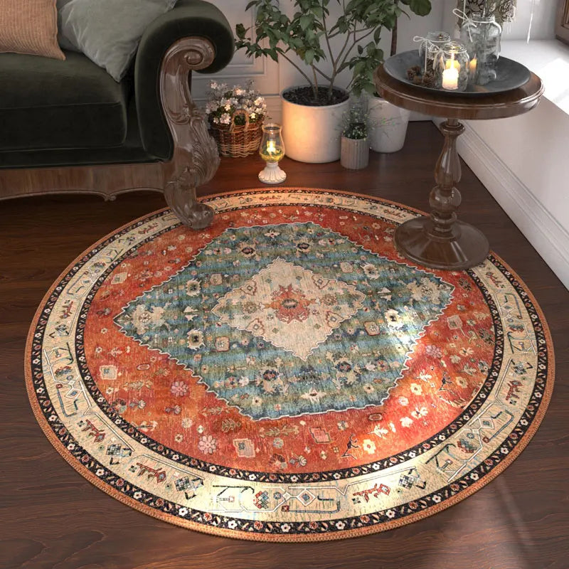 Nordic Style Anti Slip Round Carpet Washable Floor Rug Bedroom