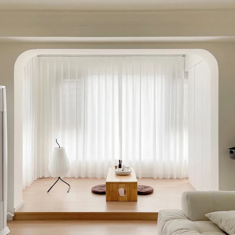 Premium Sheer Chiffon Curtain Panels For Living Rooms