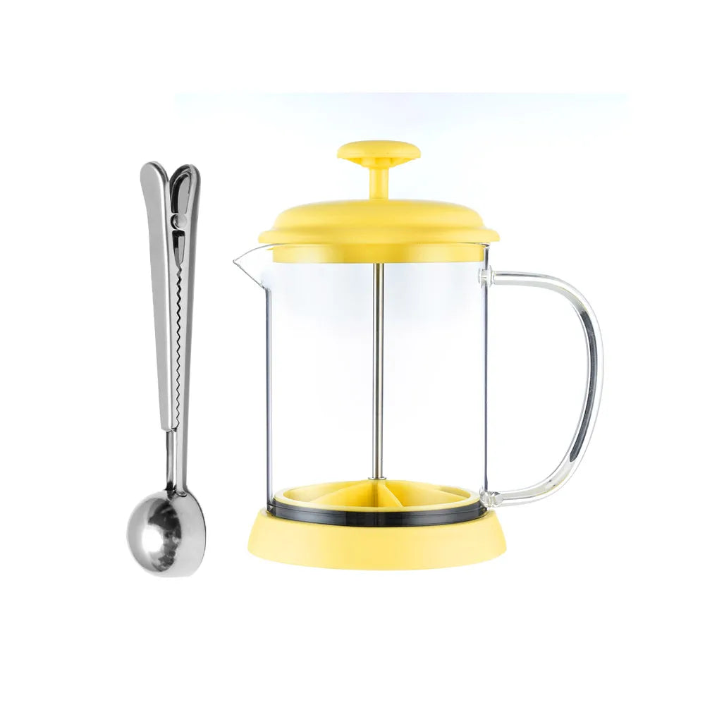 Recafimil French Press Coffee Maker With Borosilicate Glass Filter Carafe