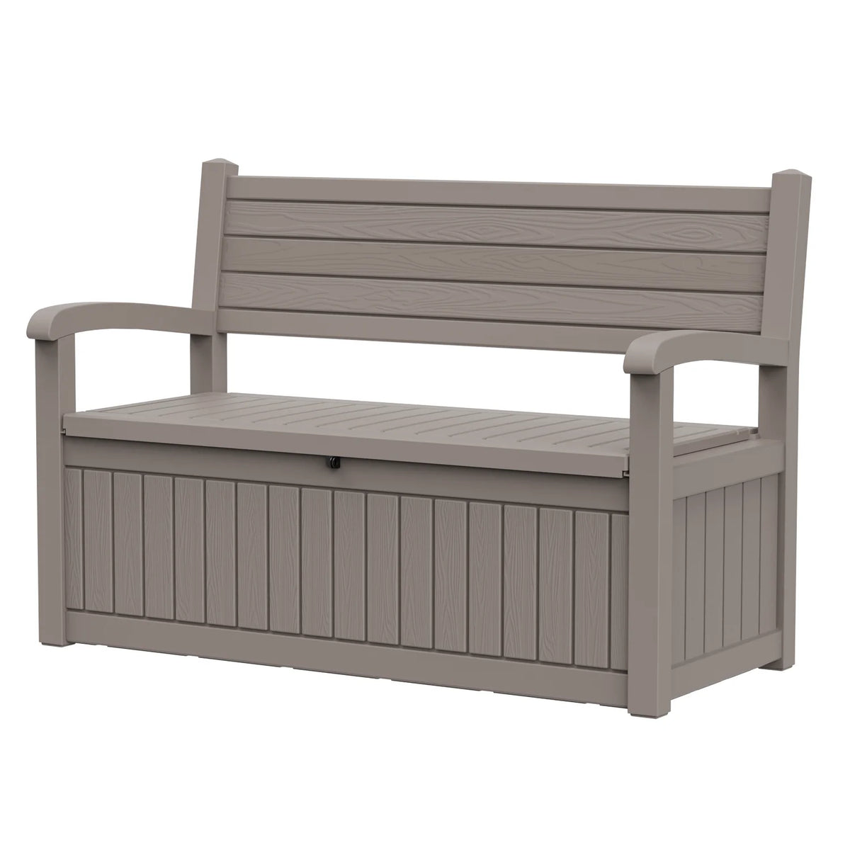 Weather Resistant Plastic Outdoor Patio Storage Bench For Garden