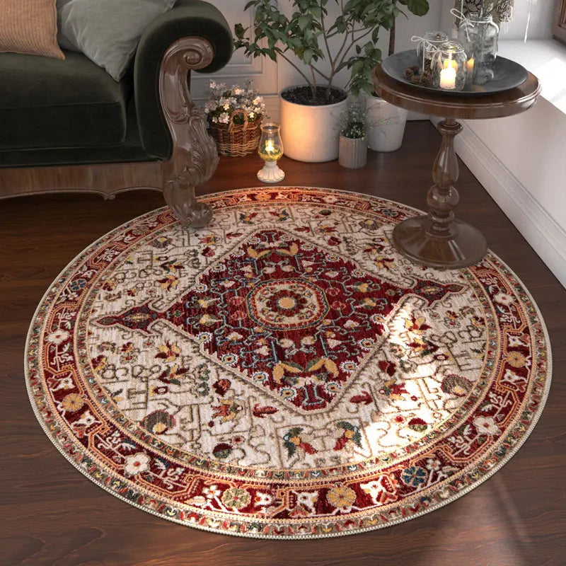 Nordic Style Anti Slip Round Carpet Washable Floor Rug Bedroom
