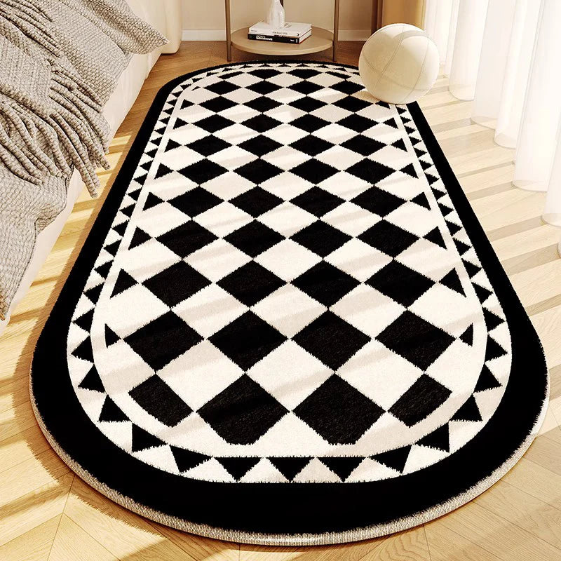 Minimalist Thick Plush Line Carpet For Living Room And Bedroom