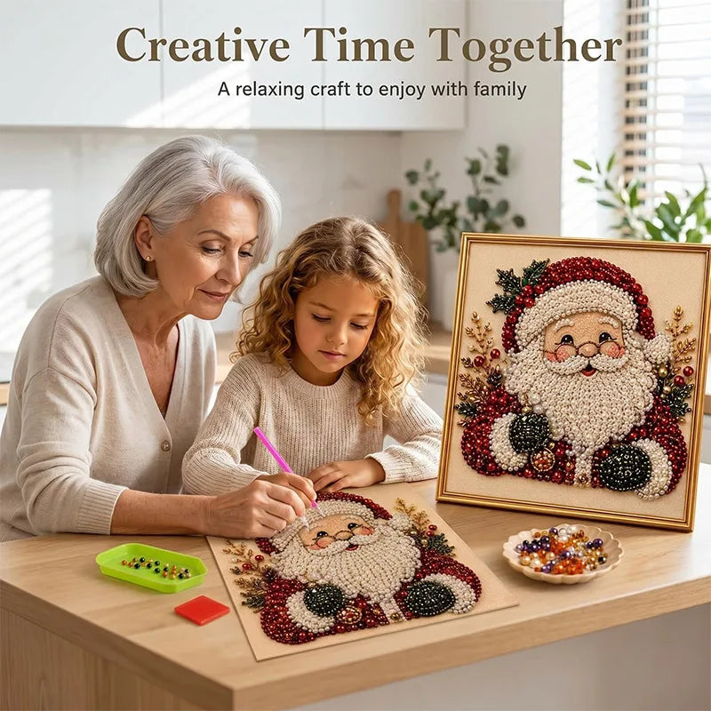 Christmas Pearl Diamond Painting DIY Wall Art Craft Kit