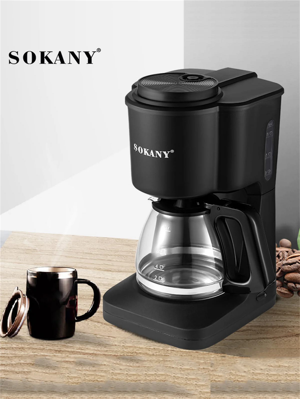 3-In-1 Single Serve Coffee Maker For K-Pod Capsules Ground Coffee