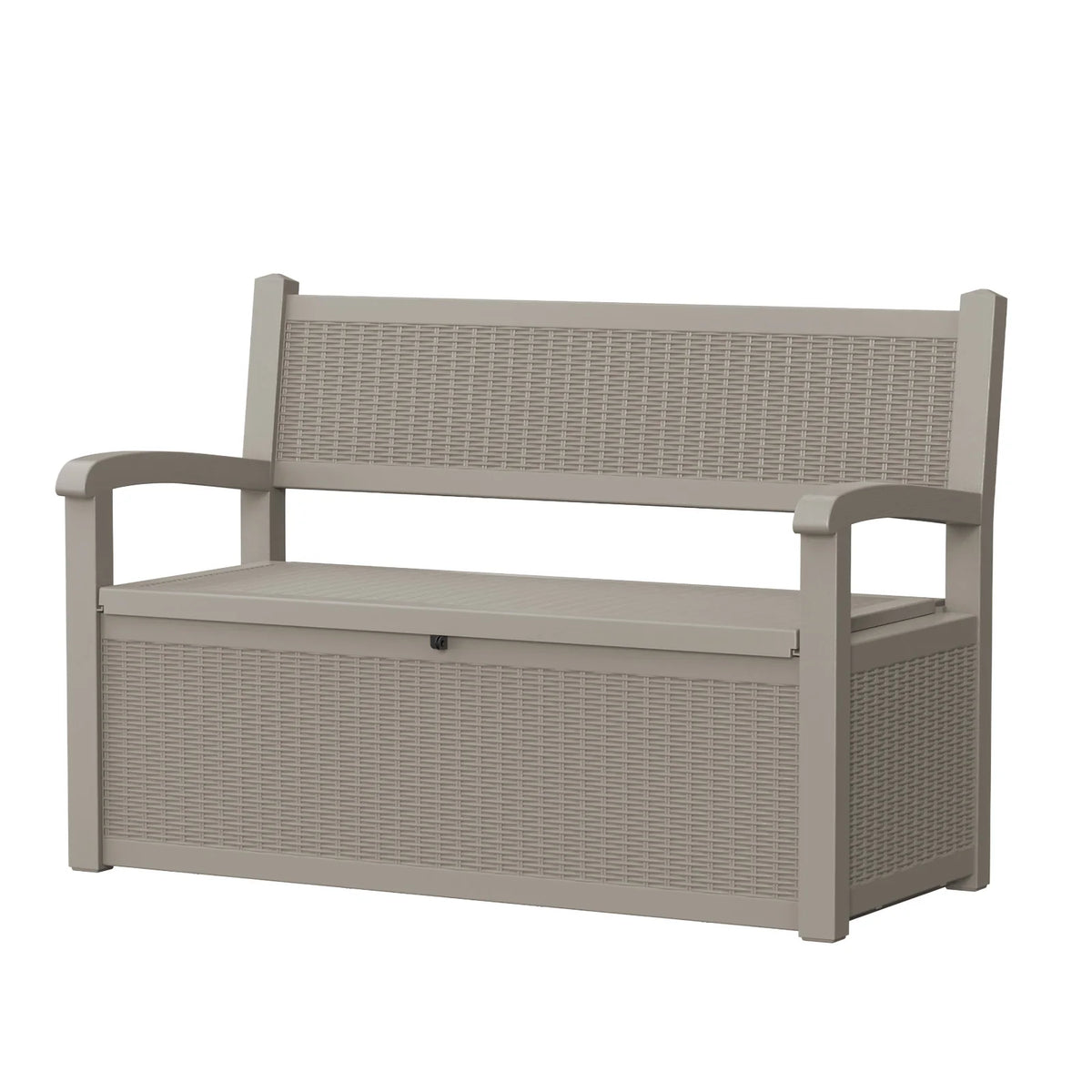 Weather Resistant Plastic Outdoor Patio Storage Bench For Garden